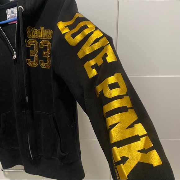 VS Pink Pittsburgh Steelers Zip Up - Picture 6 of 10